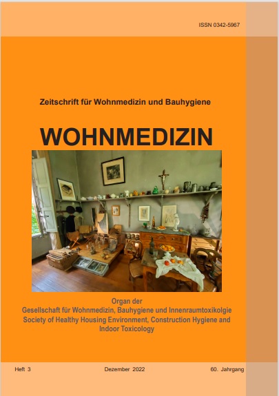 Wohnmedizin 2022 Heft 1 Deckblatt