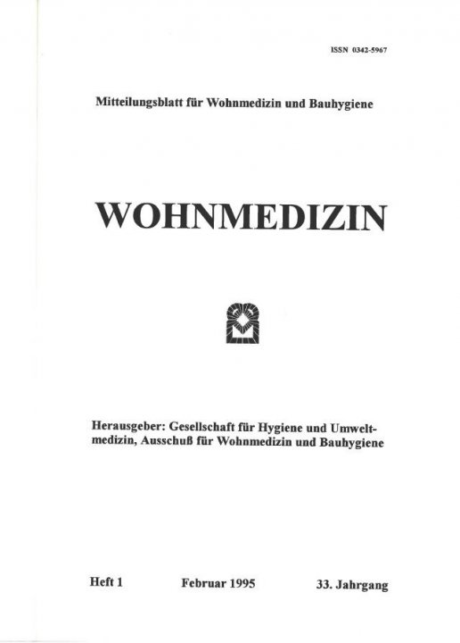 Wohnmedizin - Heft 1 - 1995